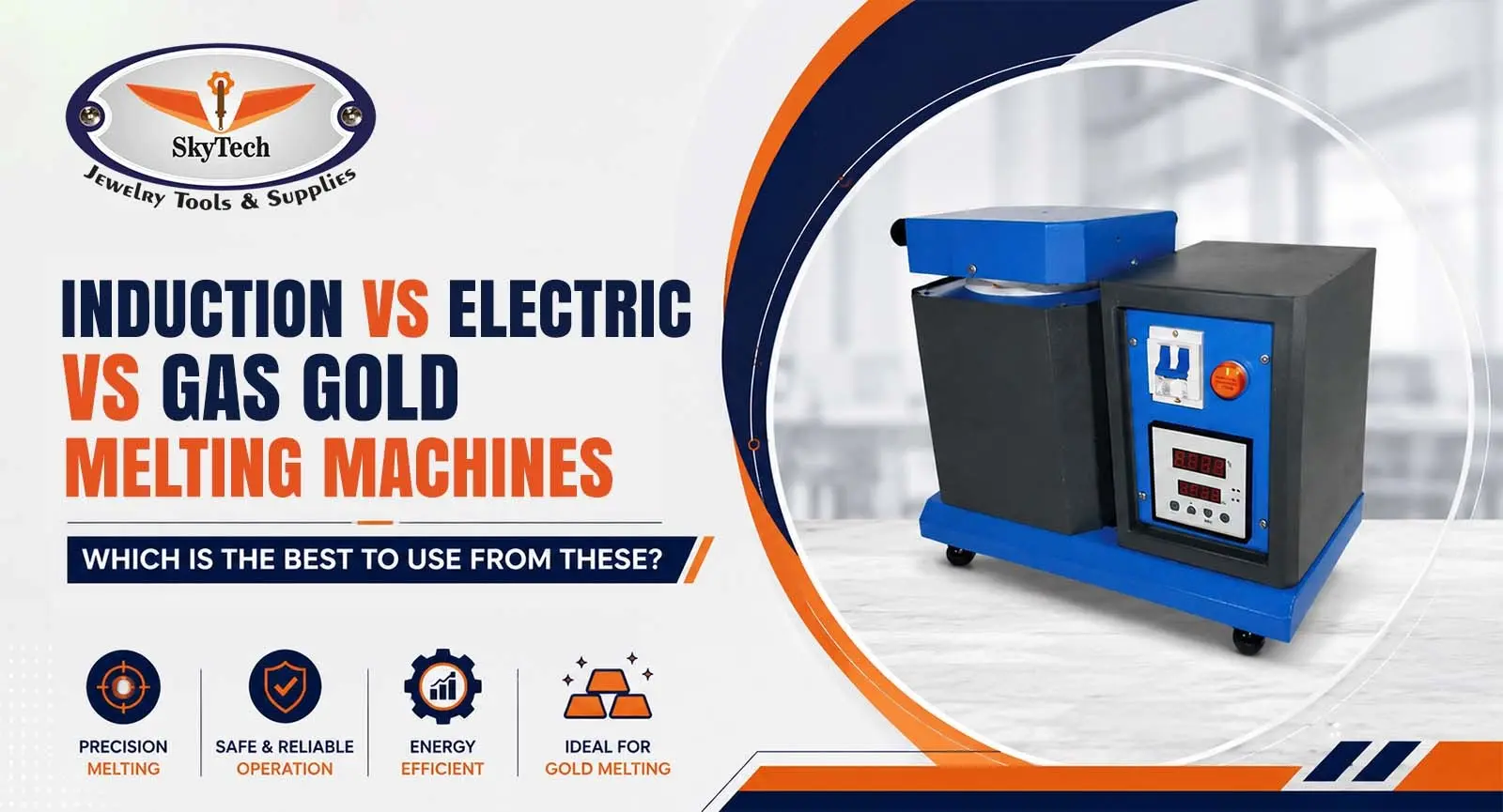Induction vs Electric vs Gas Gold Melting Machines: Which is the Best to Use from These?, Skytech Machine &amp; Tools