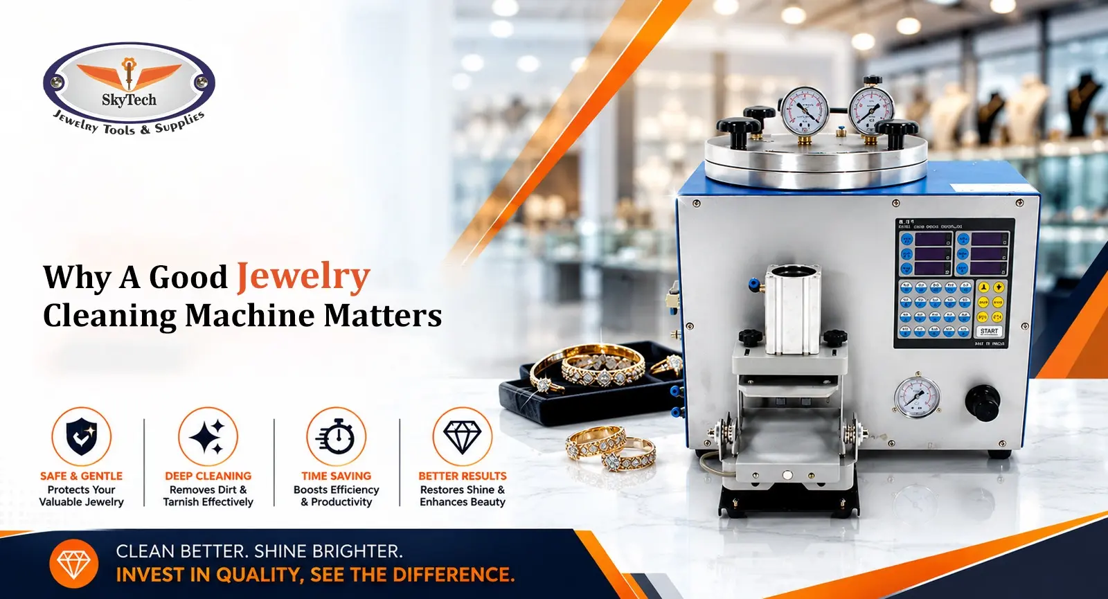 A Buyer’s Guide to Picking the Right Jewelry Cleaning Machine, Skytech Machine & Tools